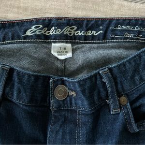 Eddie Bauer Slight Curvy Bootcut Jeans. Size 10T Tall.